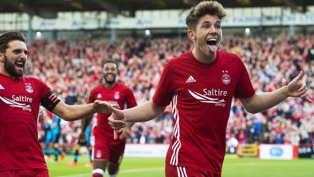 Aberdeen midfielder Ryan Christie