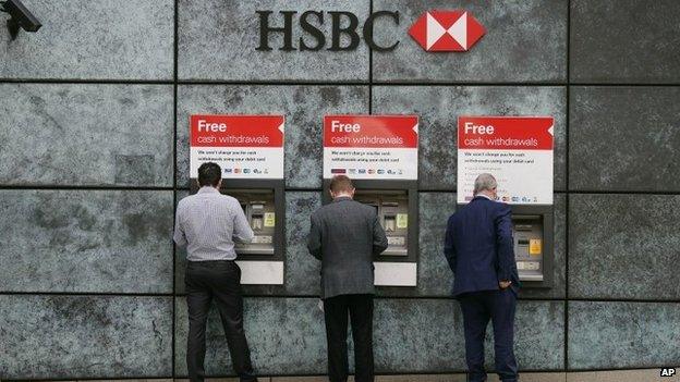 HSBC cash machines