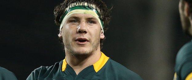 South African flanker Marcell Coetzee has played 28 times for the Springboks