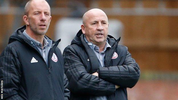 John Coleman (right) with assistant Jimmy Bell