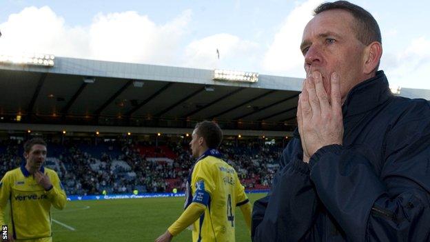 Kenny Shiels finds it hard to celebrate despite Kilmarnock's League Cup win