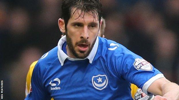 Portsmouth midfielder Danny Hollands