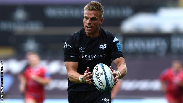 Gareth Anscombe has made 14 appearances for Ospreys and scored 113 points since joining from Cardiff