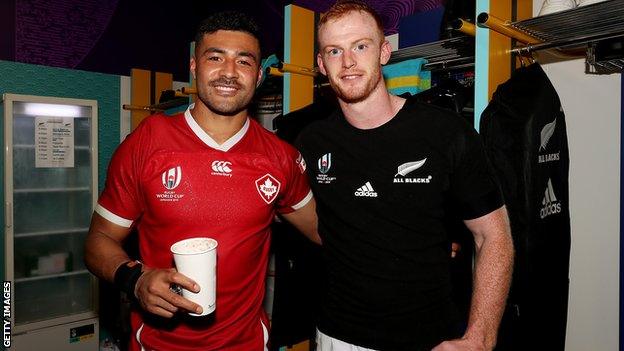 Richie Mo'unga and Peter Nelson