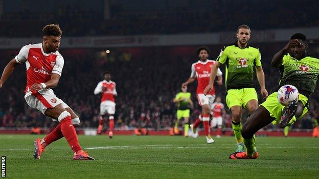 Oxlade-Chamberlain also scored against Nottingham Forest in the previous round of this competition