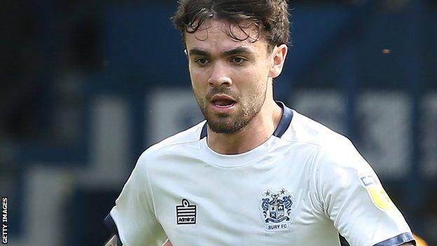 Dom Telford in action for Bury