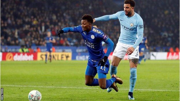 Kyle Walker and Demarai Gray