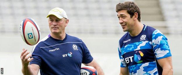 Vern Cotter and Nathan Hines