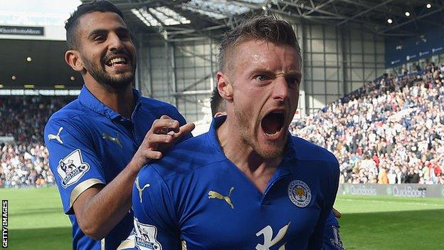 Riyad Mahrez and Jamie Vardy are struggling to link up for Leicester in 2016-17