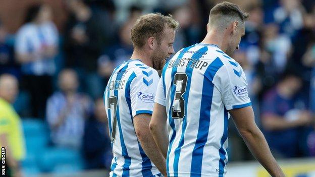 Rory McKenzie (left) scored the winning goal for Kilmarnock