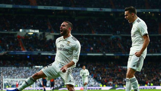 Dani Carvajal (left) and Lucas Vazquez