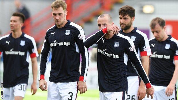 Dundee lost their last two games under Neil McCann after securing their top flight status