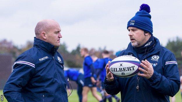 Scotland coaches Gregor Townsend and Dan McFarland