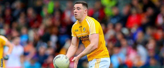 Antrim captain Declan Lynch