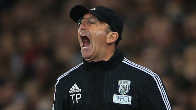 Albion head coach Tony Pulis