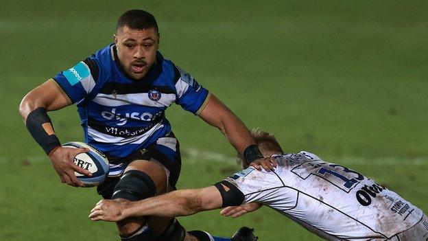 Taulupe Faletau played at flanker for Bath in the 16-14 victory over Gloucester in the Gallagher Premiership on 19 February