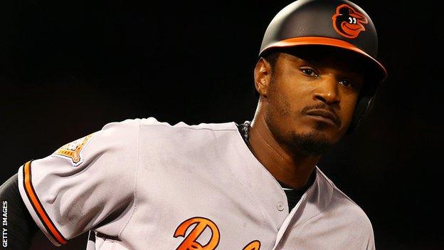 Adam Jones of the Baltimore Orioles