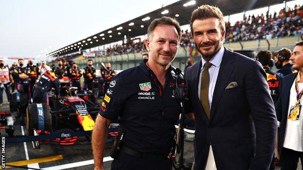 Chrisitian Horner and David Beckham