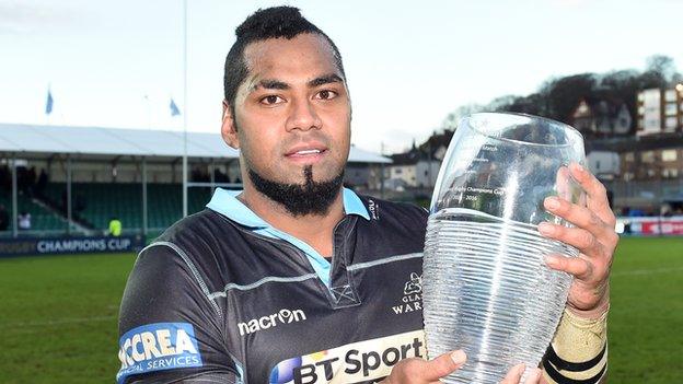 Glasgow Warriors wing Taqele Naiyaravoro