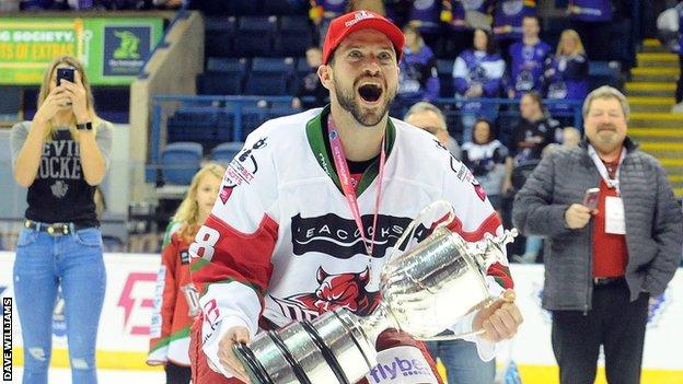 Joey Martin helped Devils to two Elite League titles, two Challenge Cups and two Play-off Championships