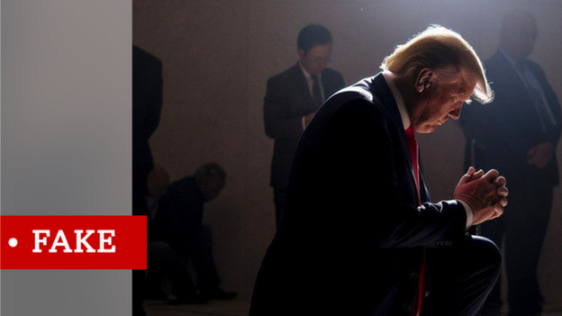 AI Can Be Easily Used To Make Fake Election Photos Report BBC News 129139974 Faketrump4