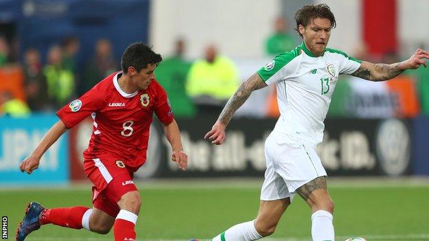 Jeff Hendrick in action against Gibraltar last year