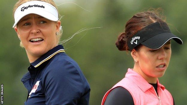 Charley Hull and Georgia Hall