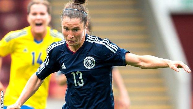 Scotland striker Jane Ross