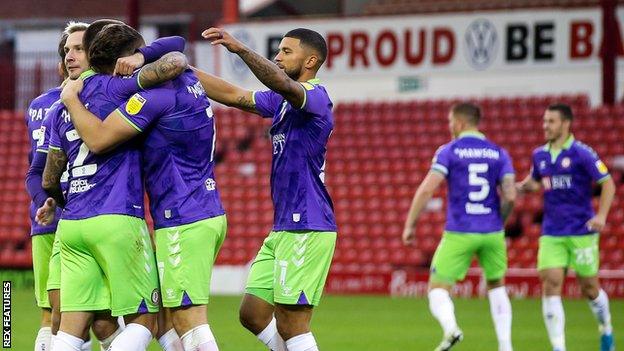 Bristol City celebrate