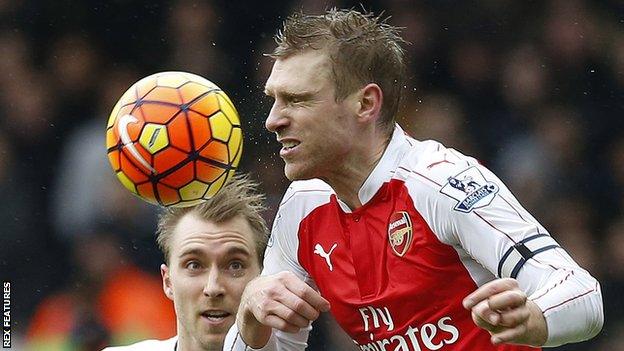 Arsenal defender Per Mertesacker