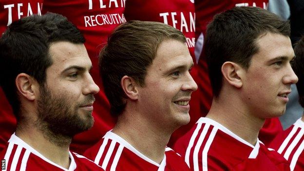 Richard Foster, Darren Mackie and Ryan Jack