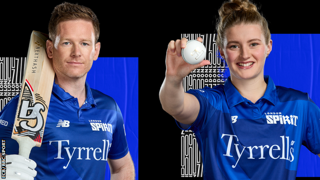 Eoin Morgan and Charlie Dean