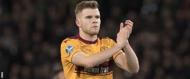 Motherwell midfielder Chris Cadden