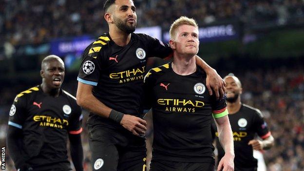 Riyad Mahrez and Kevin de Bruyne