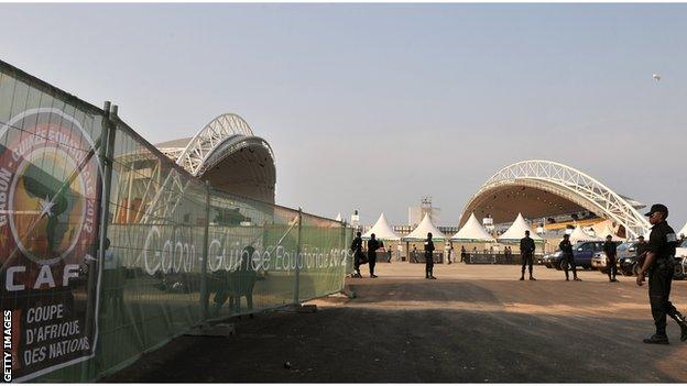 The Stade de l'Amite in Libreville