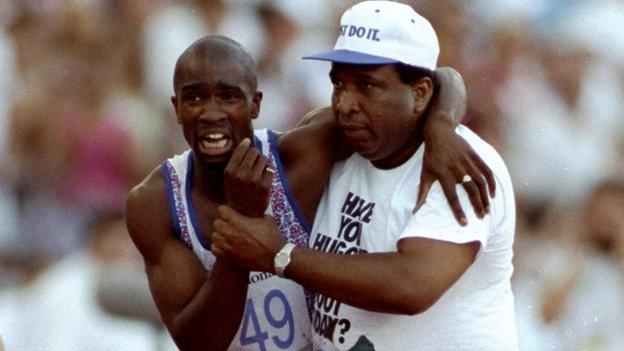 Derek Redmond and his father Jim