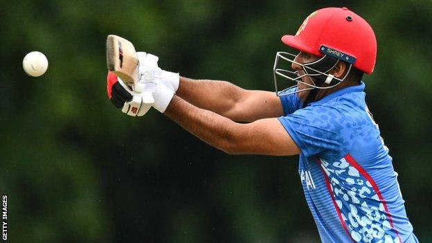 Najibullah Zadran shone for Afghanistan with a half century