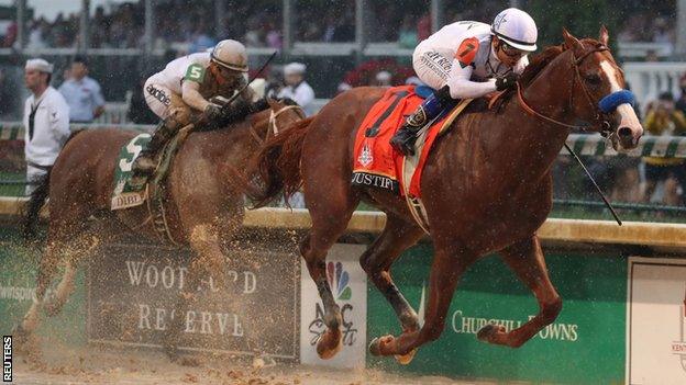 Justify wins the Kentucky Derby