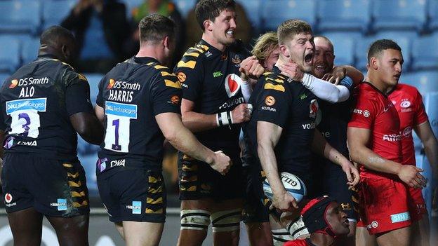 Wasps' in-form flanker Jack Willis scored his third try in five matches