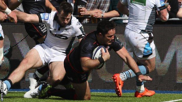 Brad Barritt scores