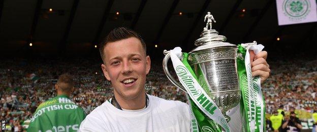 Celtic midfielder Callum McGregor