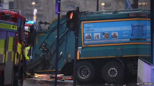 Bin lorry crash, Glasgow