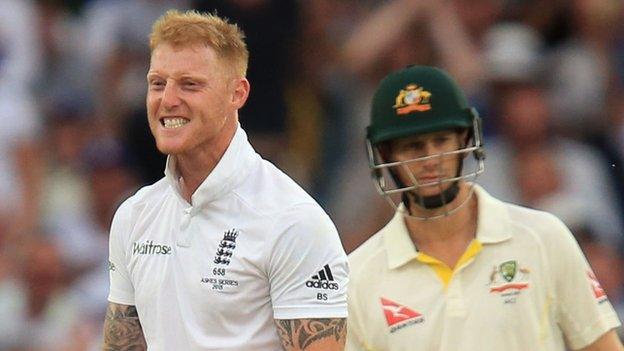 Ben Stokes (left)