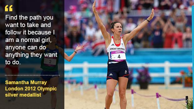 Aspire to be Olympic silver medallist Samantha Murray