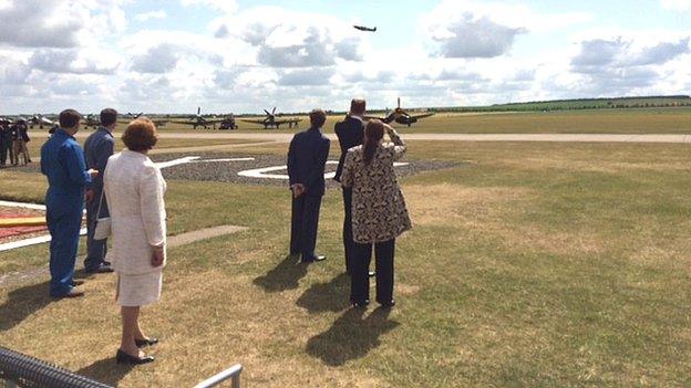 Duke of Cambridge at Duxford