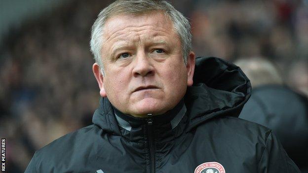 Sheffield United manager Chris Wilder