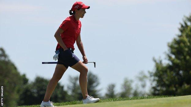 Beveridge finished two shots behind winner Carlota Ciganda (pictured)