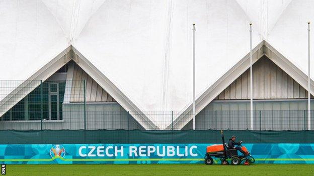 Czech Republic banner at the Oriam