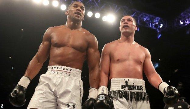 Anthony Joshua and Joseph Parker