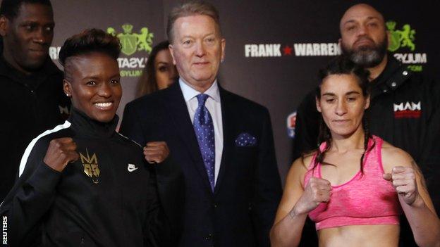 Nicola Adams (left) and Virginia Carcamo